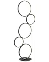 Jonathan Y Pluto 45in 5-light Integrated Led Floor Lamp In Black