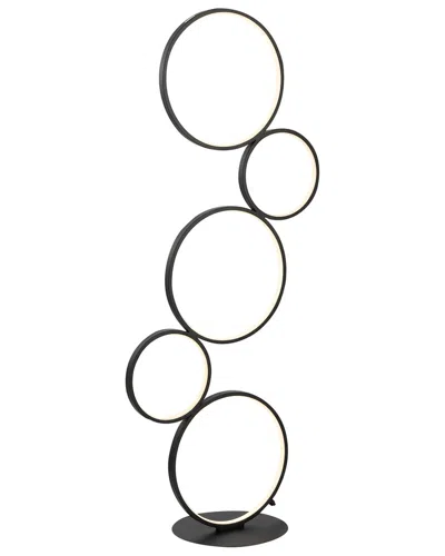 Jonathan Y Pluto 45in 5-light Integrated Led Floor Lamp In Black