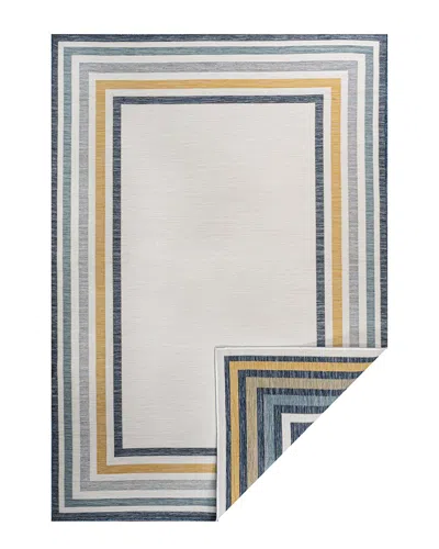 JONATHAN Y JONATHAN Y POLLUX CLASSIC COASTAL MITRE STRIPE REVERSIBLE MACHINE-WASHABLE  INDOOR/OUTDOOR AREA RUG