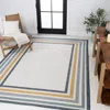 Jonathan Y Pollux Classic Coastal Mitred Stripe Reversible Machine-washable Cream/navy 4 Ft. X 6 Ft. Indoor/out