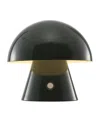 Jonathan Y Porcini 7" Contemporary Bohemian Rechargeable, Cordless Iron Integrated Led Mushroom Table Lamp In Forest Green