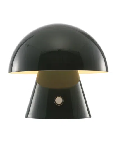 JONATHAN Y PORCINI 7" CONTEMPORARY BOHEMIAN RECHARGEABLE, CORDLESS IRON INTEGRATED LED MUSHROOM TABLE LAMP