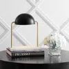 Jonathan Y Porter 13.5" Art Deco Dome Lamp With Marble Base