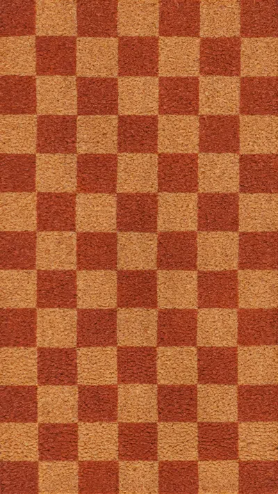 Jonathan Y Porter Classic Farmhouse Checkered Coir Indoor/outdoor Area Rug In Multi