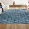 Jonathan Y Porter Geometric Art Deco Fan Pattern High-low Area Rug In Navy/cream