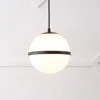 Jonathan Y Porter Modern Minimalist Globe Led Pendant Light In White