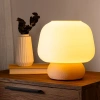 Jonathan Y Portobello Modern Classic Plant-based Led 3d Printed Mushroom Table Lamp, Dimmable In Pastel Orange