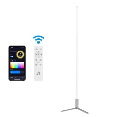 Jonathan Y Potts 60.5" Modern Contemporary Aluminum/iron Integrated Led Post Floor Lamp In Chrome