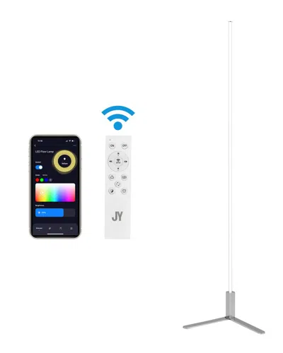 Jonathan Y Potts Led Floor Lamp In White