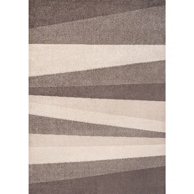 Jonathan Y Prism Geometric Striped Area Rug In Neutral