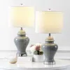 Jonathan Y Qin 22" Ceramic/iron Classic Cottage Led Table Lamp (set Of 2)