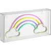Jonathan Y Rainbow Contemporary Glam Acrylic Box Usb Operated Led Neon Light In Multi Color
