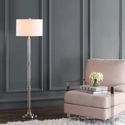 Jonathan Y Ralph 60" Metal/glass Floor Lamp In Pink