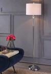 Jonathan Y Reese Crystal Led Floor Lamp In Chrome