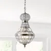 Jonathan Y Regina 12" Crystal/metal Empire Led Pendant