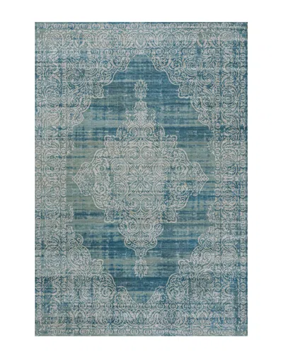 Jonathan Y Regis Bohemian Medallion Machine-washable Chenille Rug In Blue
