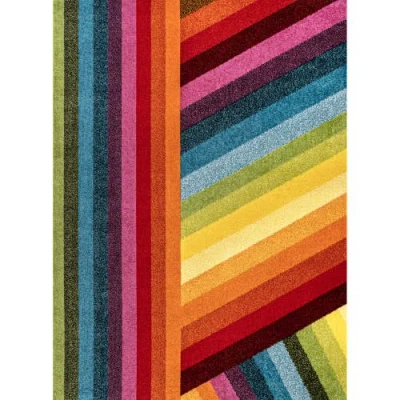 Jonathan Y Retro Rainbow Contemporary Area Rug In Multi