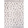 Jonathan Y Rih Moroccan Style Diamond Area Rug In Ivory/gray