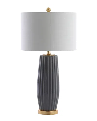 Jonathan Y Roman 28.5in Ceramic Led Table Lamp In Multi