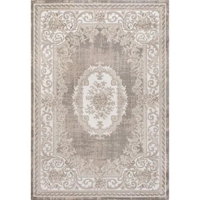 Jonathan Y Rosalia Cottage Medallion Area Rug In Beige/ivory