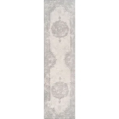 Jonathan Y Rosalia Cottage Medallion Area Rug In Gray