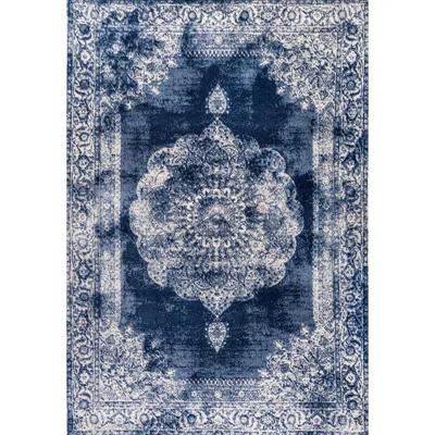 Jonathan Y Rosalia Cottage Medallion Area Rug In Blue
