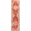 Jonathan Y Rosalia Cottage Medallion Area Rug In Peach/ivory