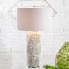 JONATHAN Y ROSETTE 28.5" SEASHELL/RESIN/CRYSTAL LED TABLE LAMP