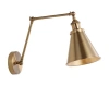Jonathan Y Rover Adjustable Arm Metal Led Wall Sconce In Brass Gold