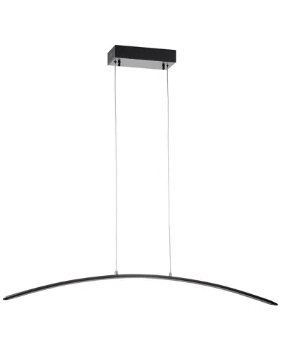 Jonathan Y Roxanna 41.5in Dimmable Adjustable Integrated Led Metal Linear Pendant In Black
