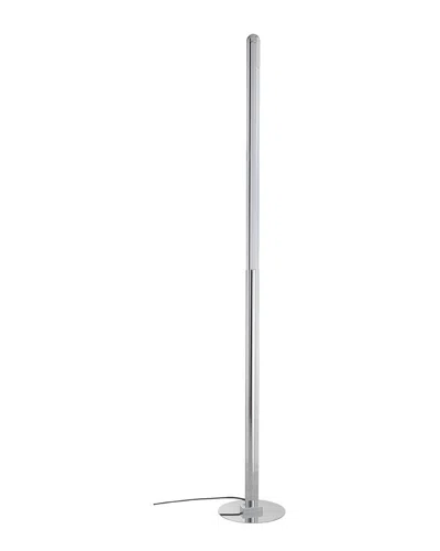 Jonathan Y Roxanna 68in Integrated Led Metal Floor Lamp In Silver