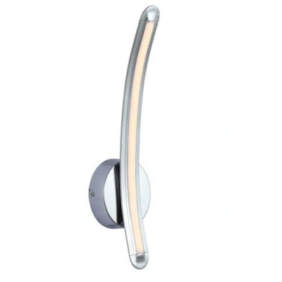 Jonathan Y Roxanna Dimmable Integrated Led Metal Sconce In Chrome