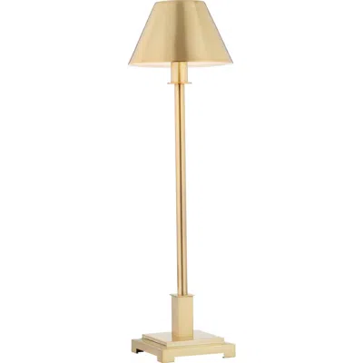 Jonathan Y Designs Roxy 26in Metal Shade Table Lamp In Brushed Brass Gold