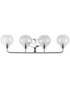 Jonathan Y Sandrine 4-light Cottage Rustic Led Vanity Light In Metallic