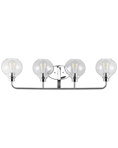 Jonathan Y Sandrine 4-light Cottage Rustic Led Vanity Light In Metallic