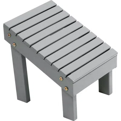 Jonathan Y Saru 11.8" Traditional Classic Solid Acacia Wood Shower Shaving Foot Stool In Gray