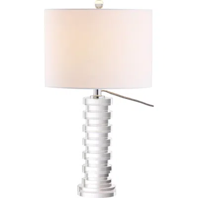 Jonathan Y Sasha 25" Crystal Led Table Lamp, Clear