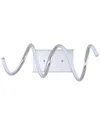 Jonathan Y Scribble 7in Modern Integrated Led Vanity Light Sconce In Silver
