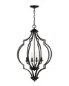 Jonathan Y Selema 4-light 19in Adjustable Ogee Lantern Led Pendant