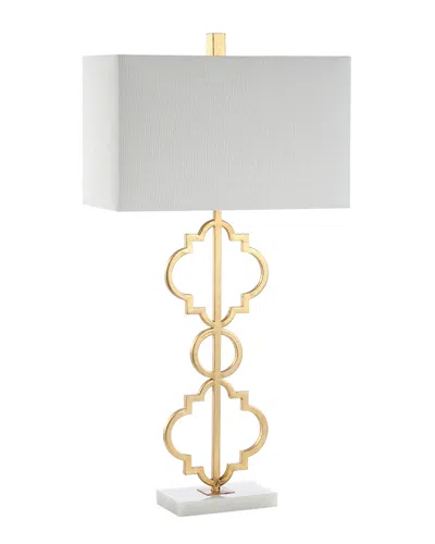 Jonathan Y Selina 32in Ogee Trellis Modern Led Table Lamp