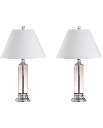 Jonathan Y Set Of 2 29in Astor Grey Table Lamps