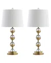 Jonathan Y Set Of 2 Avery 27.5in Crystal Led Table Lamps In Gold