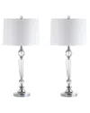 Jonathan Y Set Of 2 Emma 29.5in Crystal Led Table Lamp