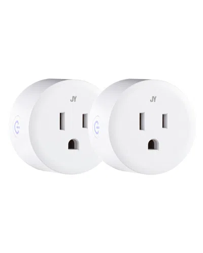 Jonathan Y Set Of 2 Wifi Controlled Smart Plugs In White