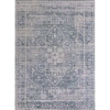 Jonathan Y Shaii Global Medallion Low-pile Machine-washable Area Rug In Blue/light Gray