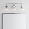 Jonathan Y Shirley 24" 3-light Metal/ Bubbled Glass Vanity Light