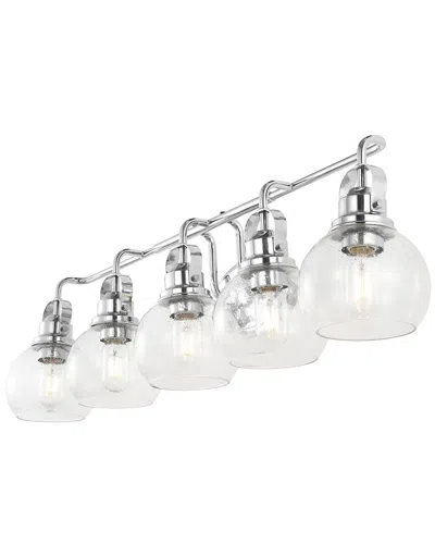 Jonathan Y Shirley Vanity Light In Silver