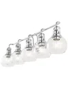 Jonathan Y Shirley Vanity Light In Silver