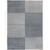 Jonathan Y Shutter Minimalist Striped Plaid Machine-washable Area Rug In Dark Gray/cream