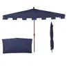 Jonathan Y Sidney 9 Ft. Classic Midcentury Rectangular Half Market Patio Umbrella With Crank, Wind Vent And Uv